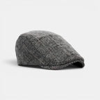 Casquette Gavroche Tweed Herringbone Fils Rouges Homme La Boutique du Chapeau