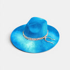 Chapeau Fedora Suédé Cordon Perlé Femme La Boutique du Chapeau