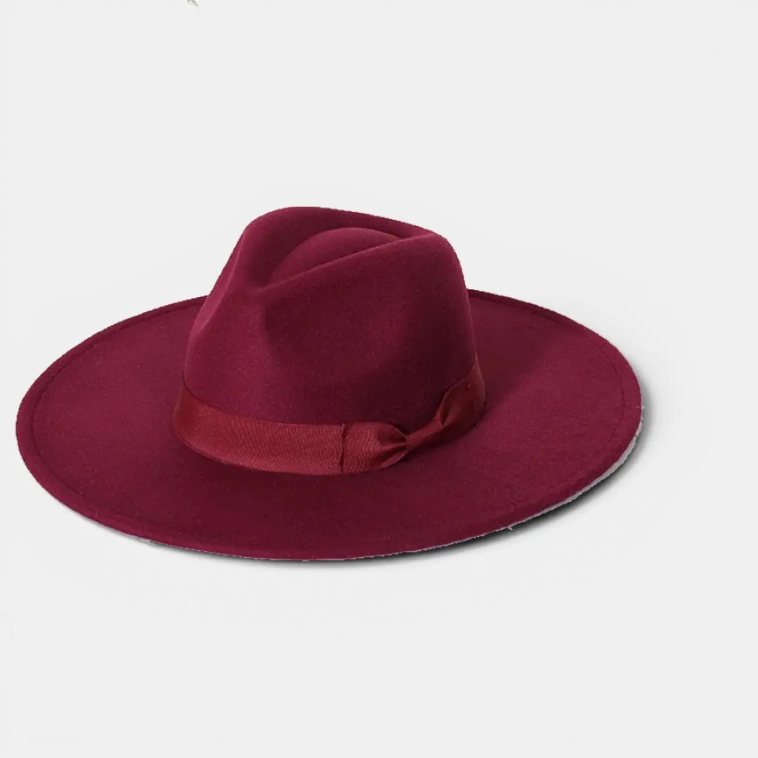 Chapeau Fedora Feutre Bord Large Rigide Bandeau Unisexe La Boutique du Chapeau