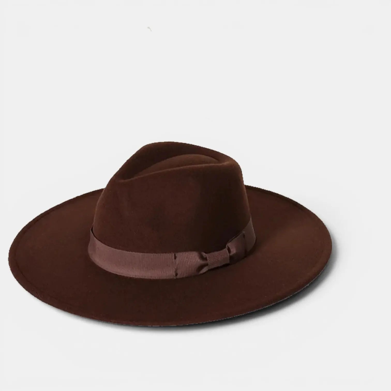Chapeau Fedora Feutre Bord Large Rigide Bandeau Unisexe La Boutique du Chapeau
