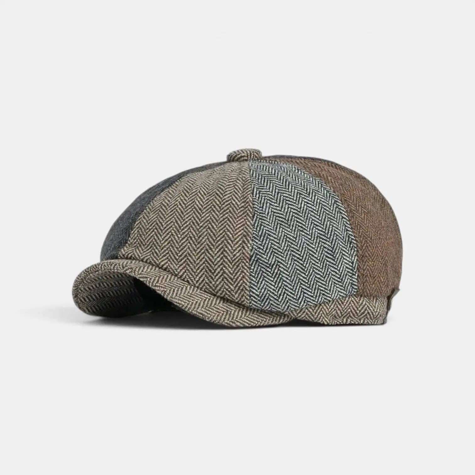 Casquette Gavroche Tweed Patchwork Homme La Boutique du Chapeau
