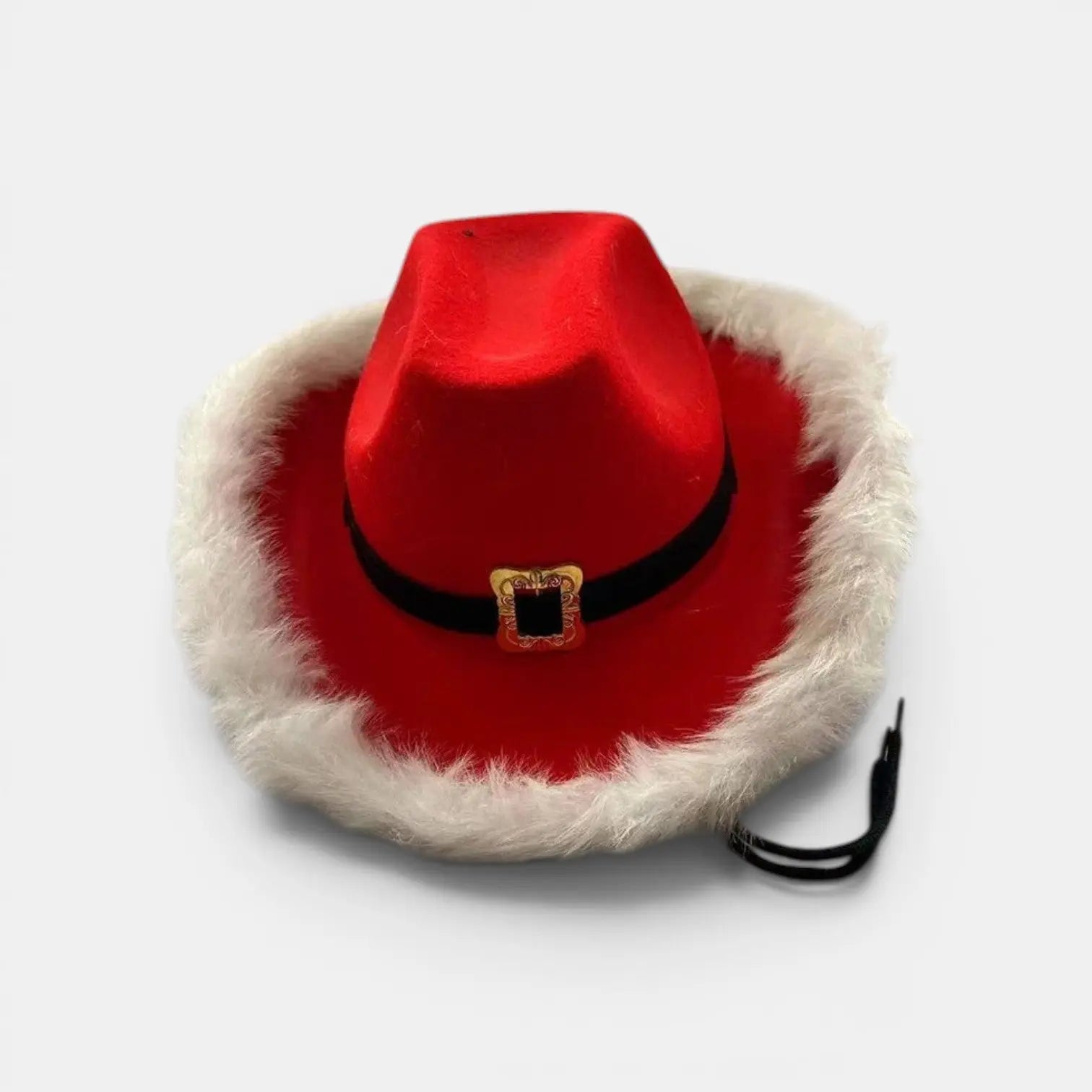Chapeau Cowboy Feutrine Bordure Fourrure Femme Noël La Boutique du Chapeau