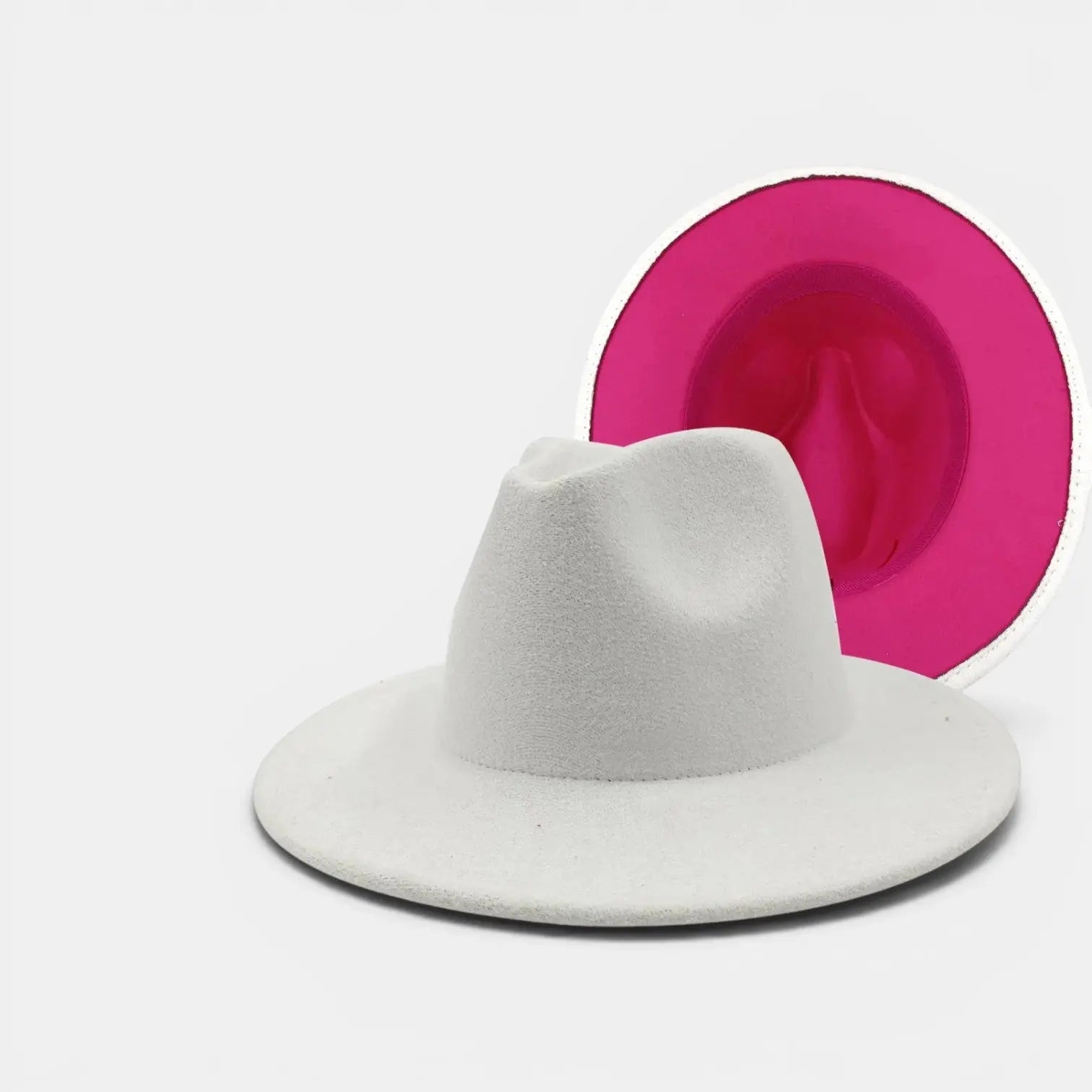 Chapeau Fedora Coton Bord Large Bicolore La Boutique du Chapeau
