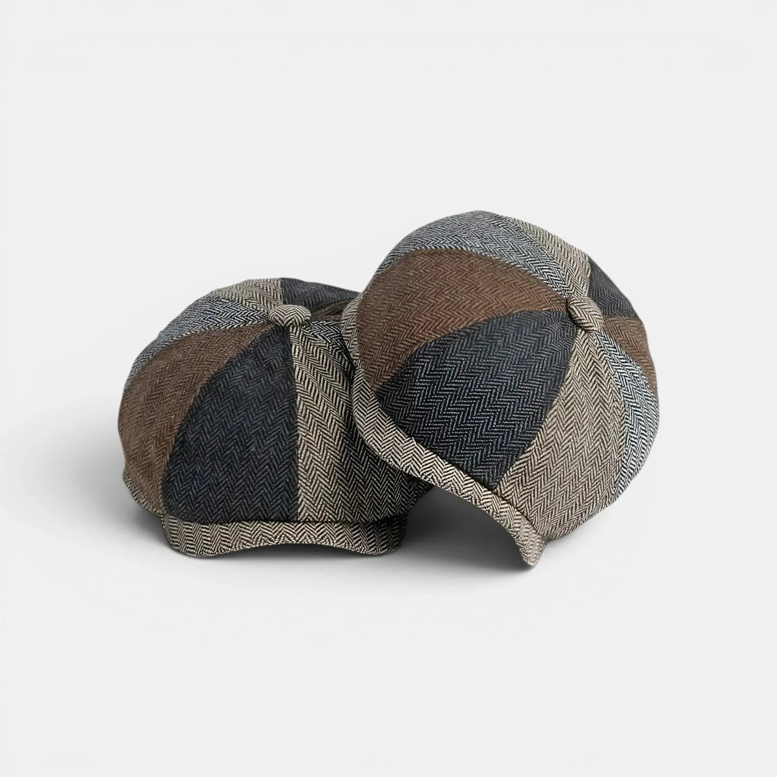 Casquette Gavroche Tweed Patchwork Homme La Boutique du Chapeau