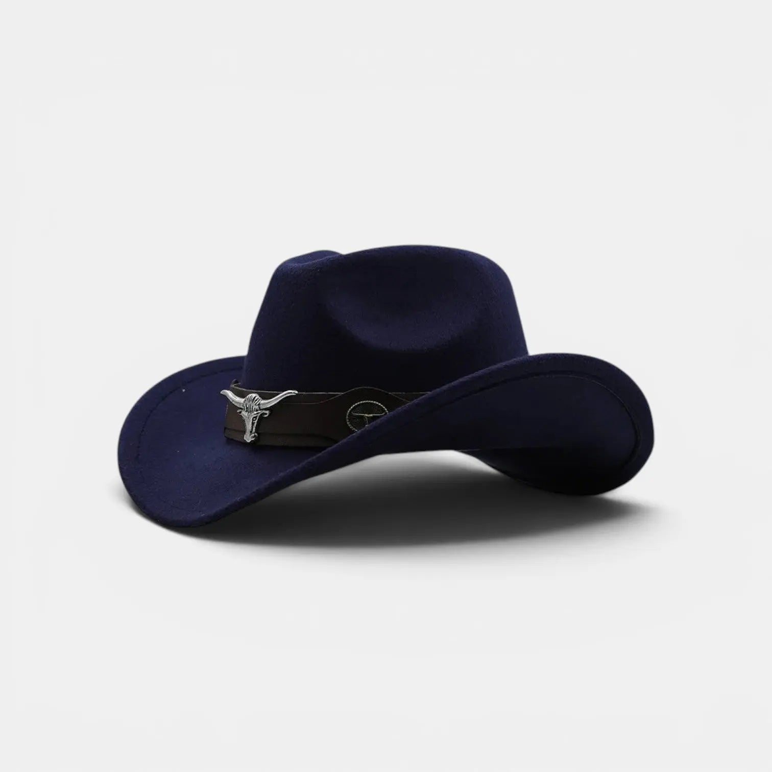 Chapeau Cowboy Feutre Bande Cuir Longhorn Unisexe La Boutique du Chapeau