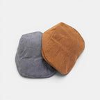 Casquette Gavroche Velours Côtelé Caramel Bicolore Homme La Boutique du Chapeau