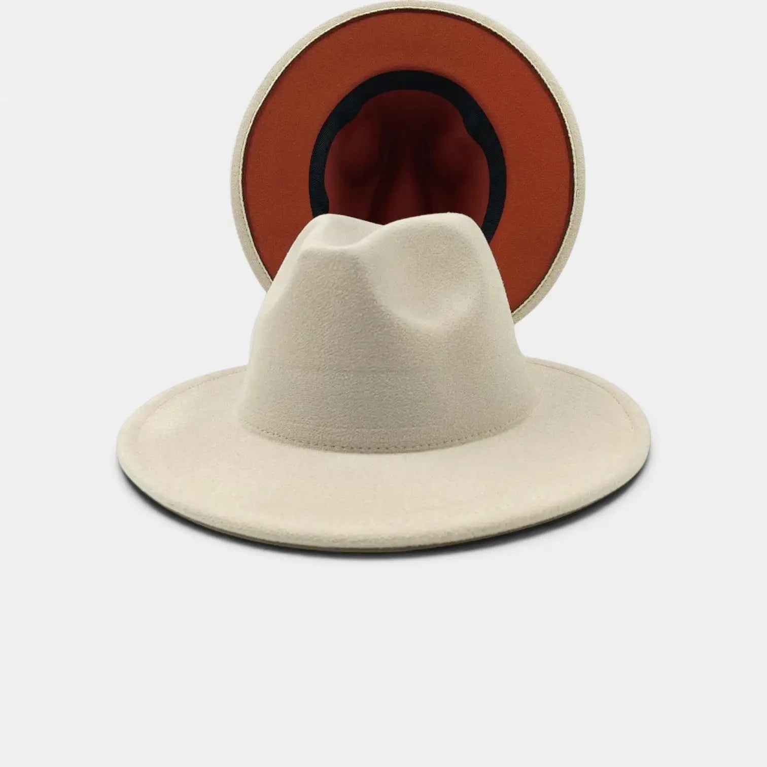 Chapeau Fedora Coton Bord Large Bicolore La Boutique du Chapeau