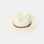 Chapeau Panama Paille Fedora Lanière Cuir Unisexe La Boutique du Chapeau