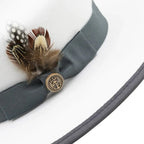 Chapeau Fedora Feutre Bord Large Plumes Homme La Boutique du Chapeau