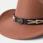 Chapeau Cowboy Feutre Bande Tressée Mixte La Boutique du Chapeau