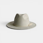 Chapeau Fedora Suédine Bord Large avec Boucle Métal La Boutique du Chapeau