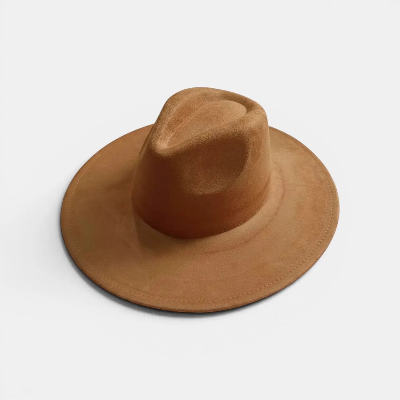 Chapeau Fedora Suédine Bord Large Unisexe