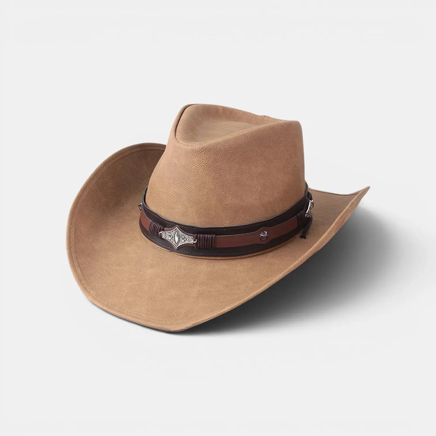 Chapeau Cowboy Cuir Véritable Motif Taureau Homme La Boutique du Chapeau