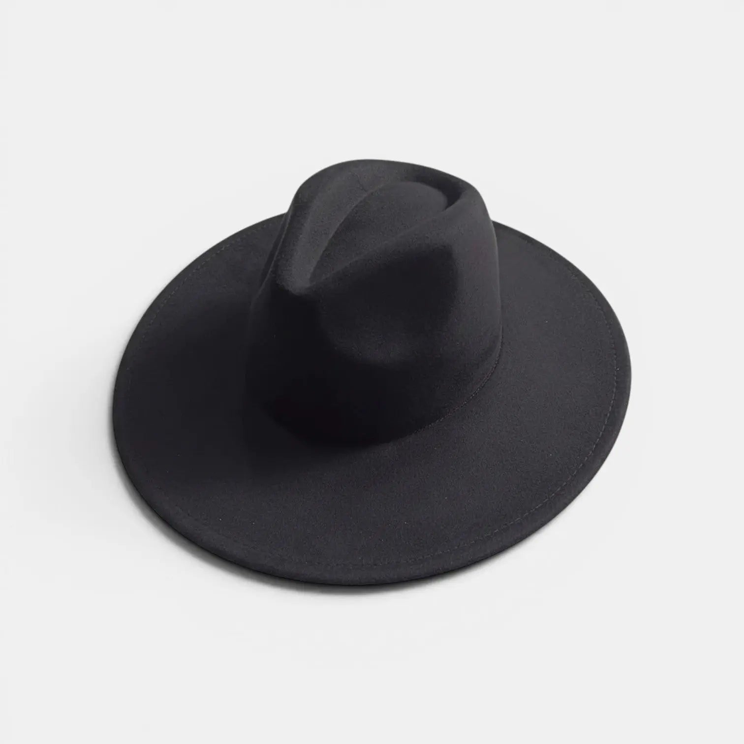 Chapeau Fedora Suédine Bord Large Unisexe