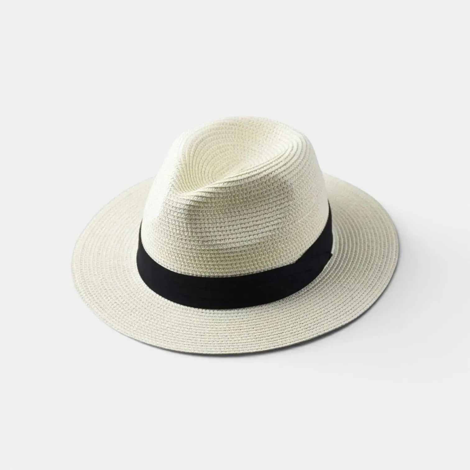 Chapeau Panama Paille Bord Large Homme Femme