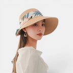 Chapeau Paille Bord Large Ruban Fleuri Femme La Boutique du Chapeau