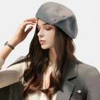 Béret Laine Clous Dorés Femme La Boutique du Chapeau