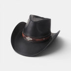 Chapeau Cowboy Cuir Véritable Motif Taureau Homme La Boutique du Chapeau