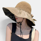 Chapeau Paille Bord Large Anti-UV Femme La Boutique du Chapeau