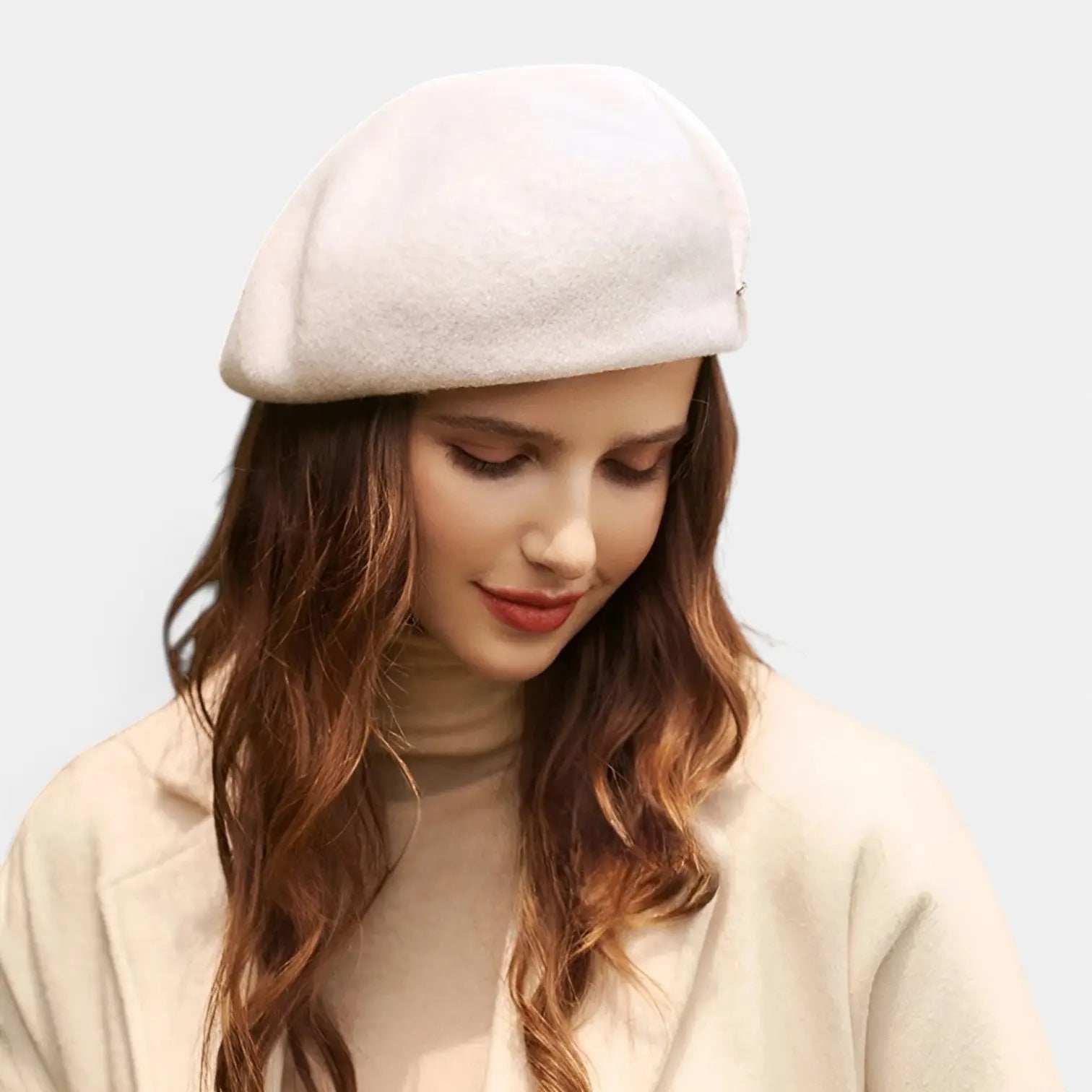 Béret Laine Femme avec Broche Fantaisie La Boutique du Chapeau