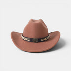 Chapeau Cowboy Feutre Bande Tressée Mixte La Boutique du Chapeau