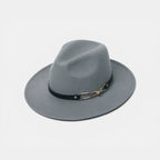Chapeau Fedora Laine Bord Large Anneau Doré La Boutique du Chapeau