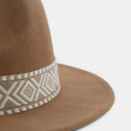 Chapeau Fedora Laine Bande Ethnique Femme La Boutique du Chapeau