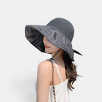 Chapeau Paille Bord Large Anti-UV Femme La Boutique du Chapeau
