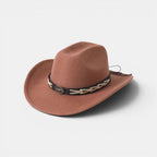 Chapeau Cowboy Feutre Bande Tressée Mixte La Boutique du Chapeau