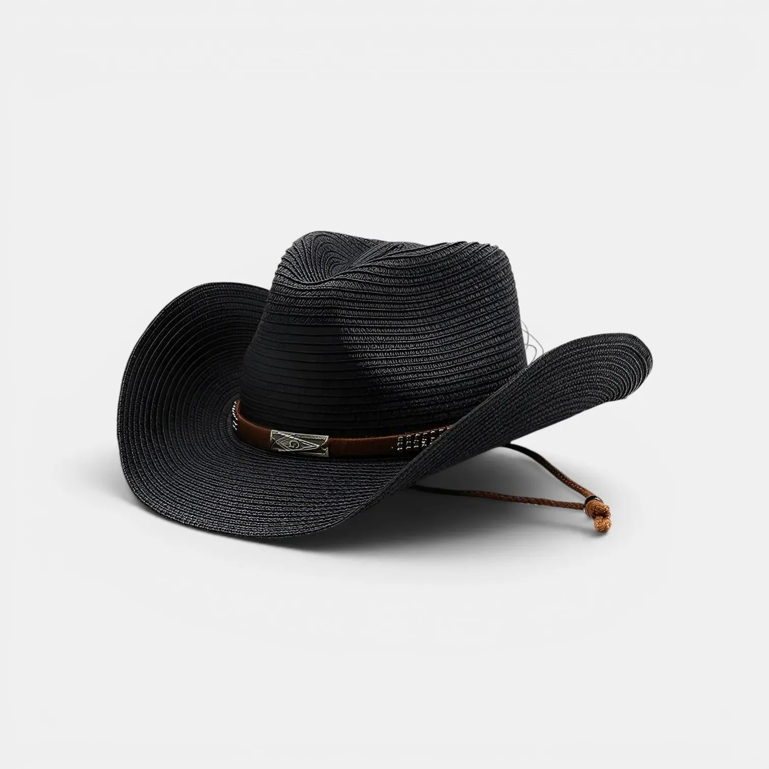 Chapeau Paille Cowboy Bord Large Femme