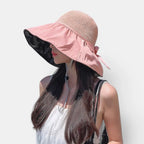 Chapeau Paille Bord Large Anti-UV Femme La Boutique du Chapeau