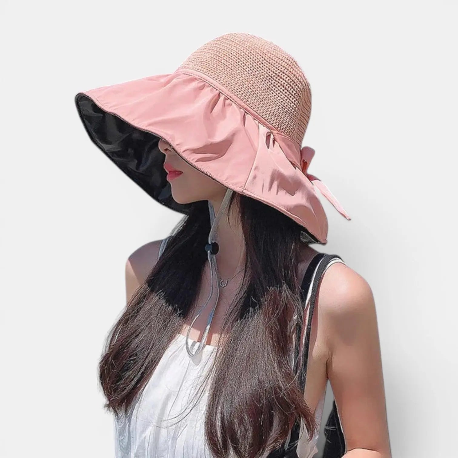 Chapeau Paille Bord Large Anti-UV Femme La Boutique du Chapeau