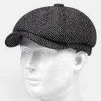 Casquette Gavroche Tweed Chevron Homme La Boutique du Chapeau