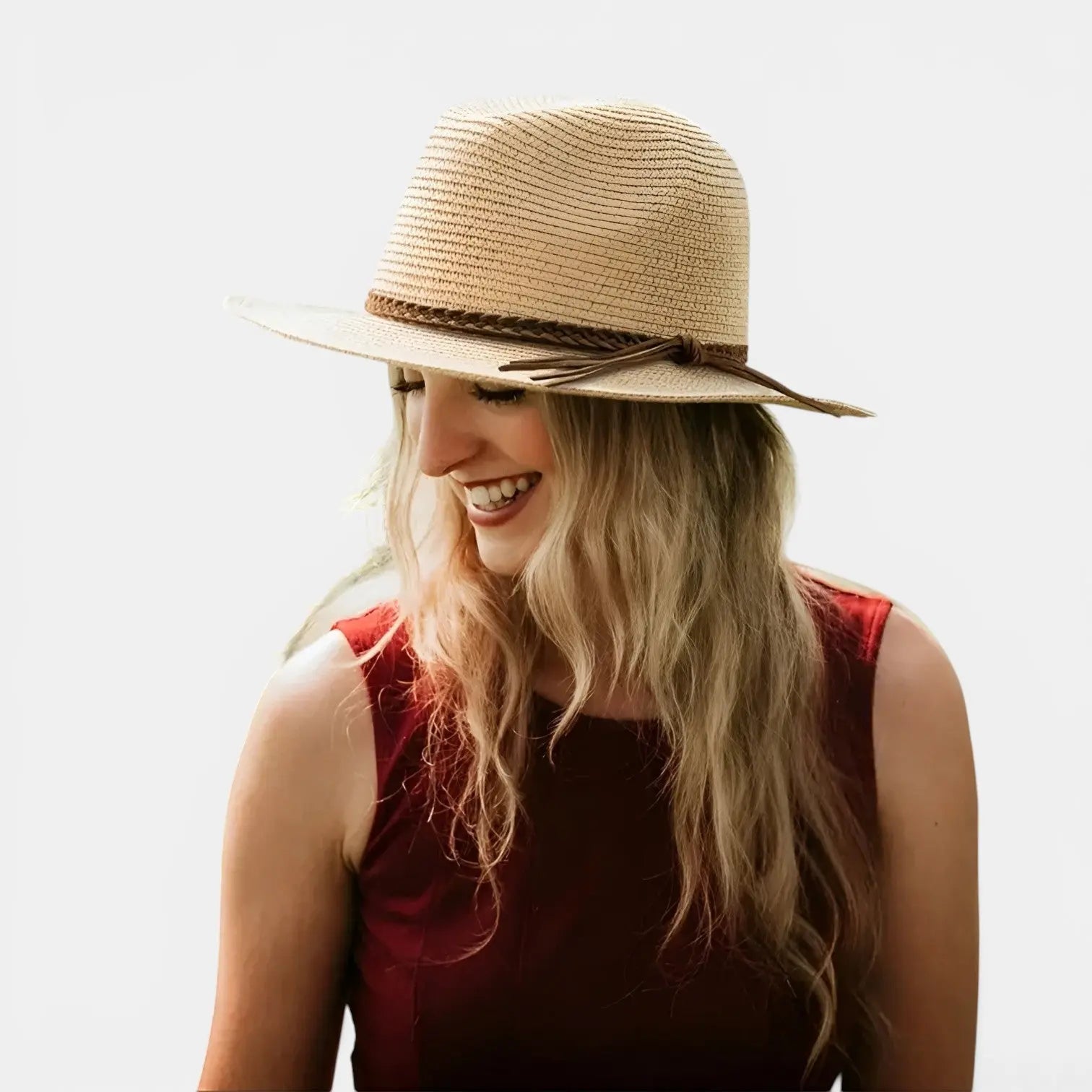 Chapeau Paille Pliable Femme Tressé Bord Large La Boutique du Chapeau
