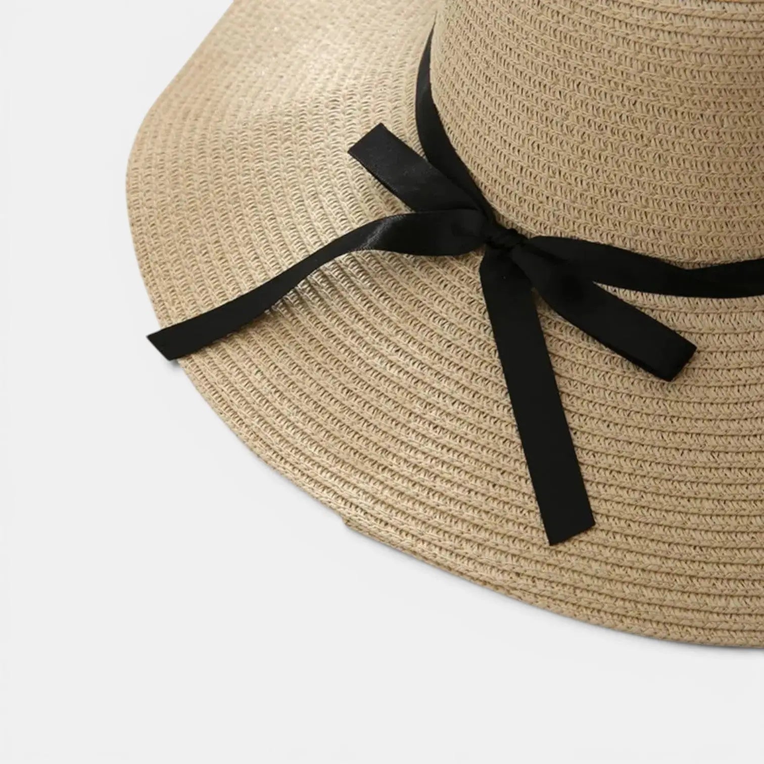 Chapeau Paille Bord Large Femme Ruban Noir La Boutique du Chapeau