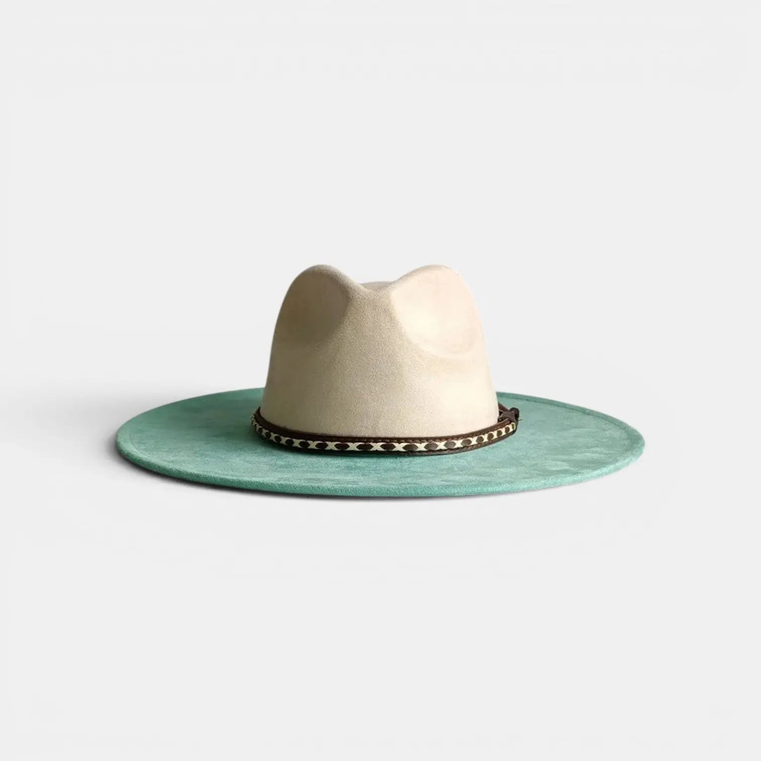 Chapeau Fedora Coton Bord Large Ruban Tressé La Boutique du Chapeau