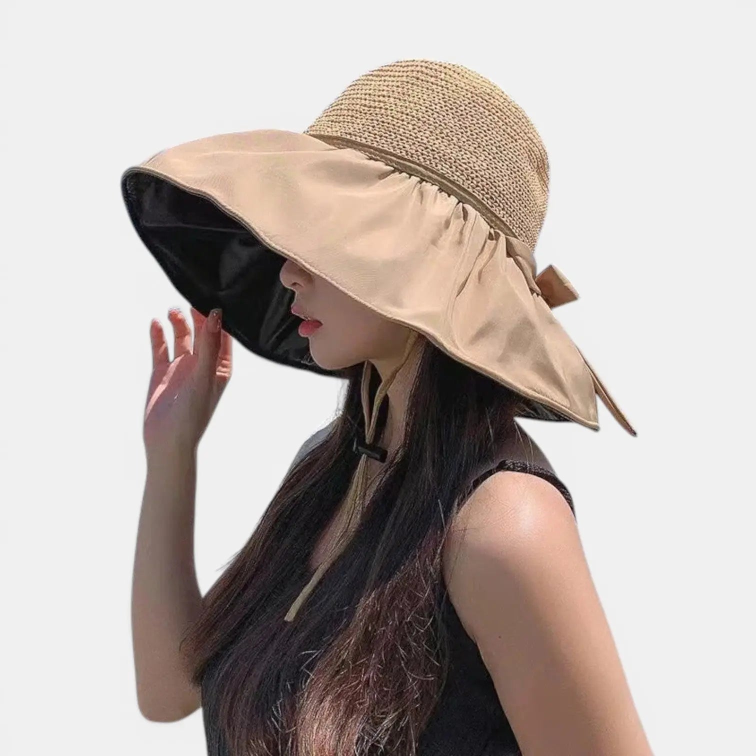 Chapeau Paille Bord Large Anti-UV Femme La Boutique du Chapeau
