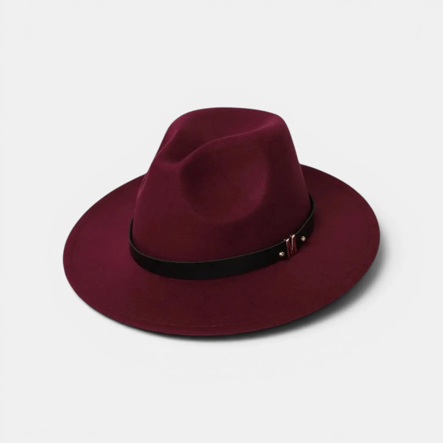 Chapeau Fedora Feutre Bande Cuir Initiale Dorée La Boutique du Chapeau