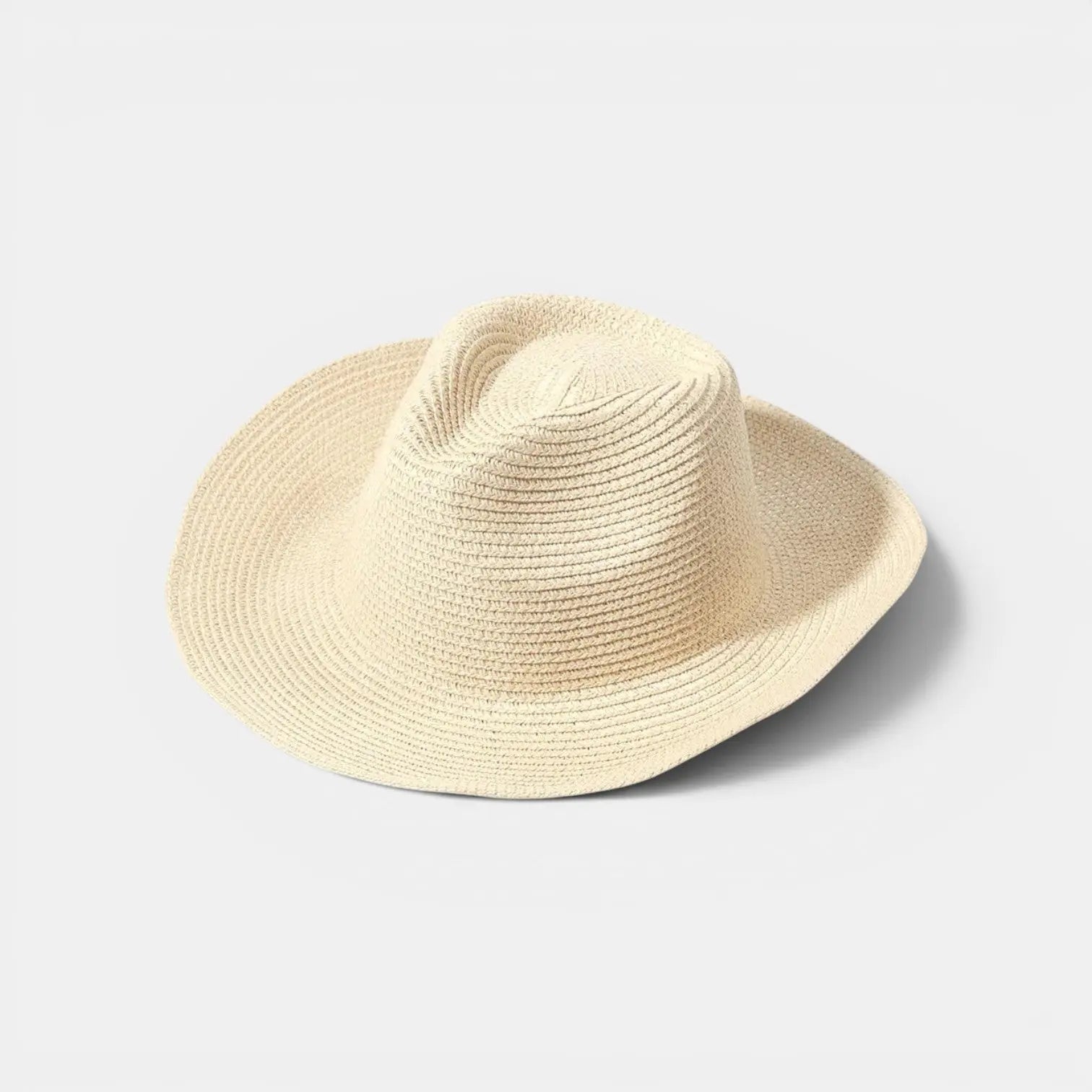 Chapeau Paille Fedora Bord Large Femme