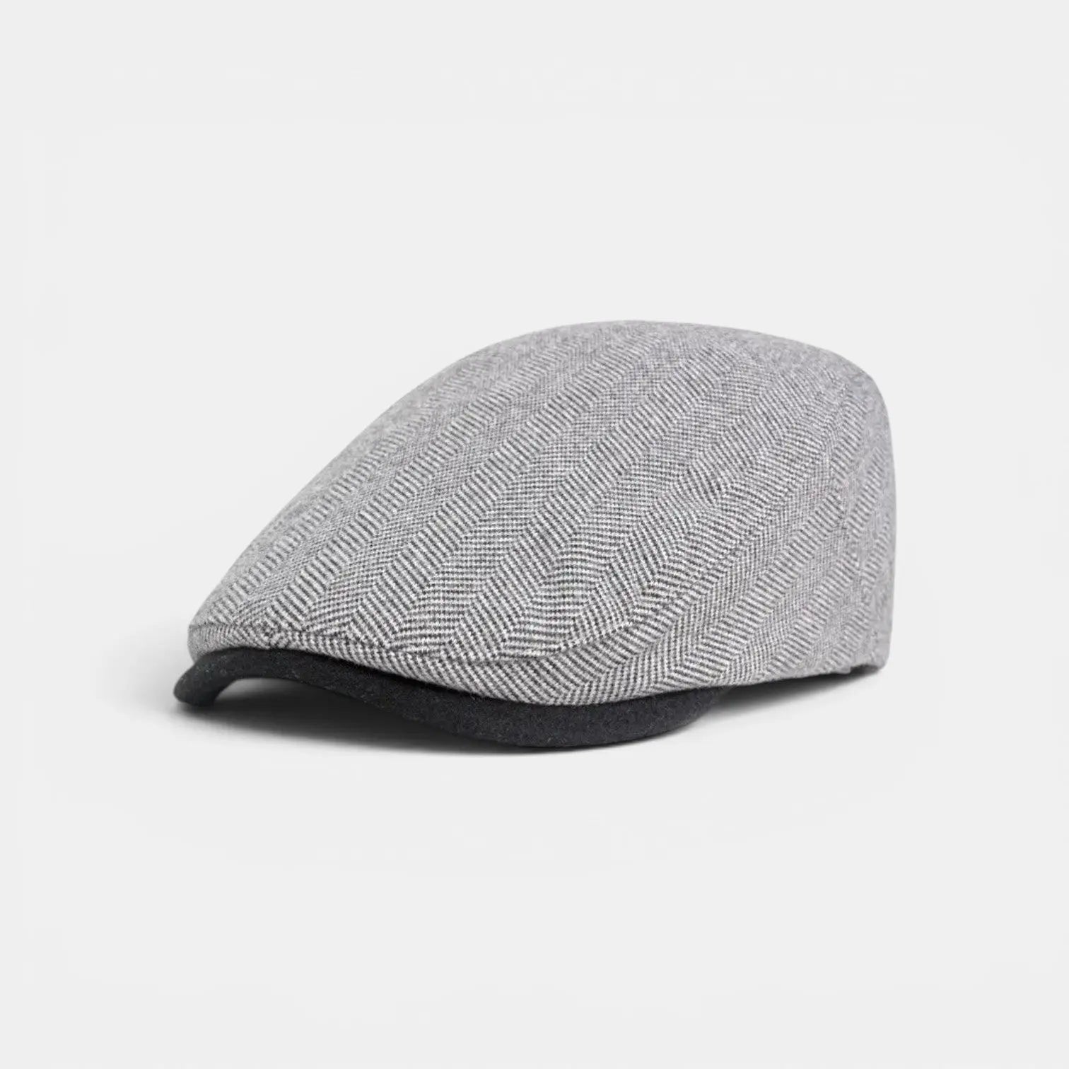 Casquette Gavroche Tweed Herringbone Visière Contraste Homme La Boutique du Chapeau