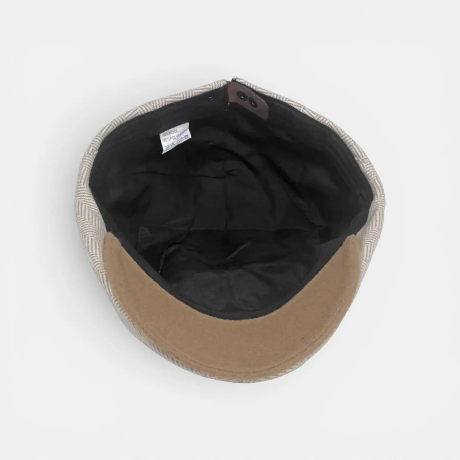 Casquette Gavroche Tweed Herringbone Visière Contraste Homme La Boutique du Chapeau