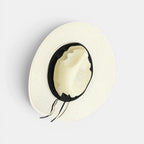 Chapeau Panama Paille Bande Cuir Unisexe La Boutique du Chapeau