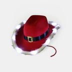 Chapeau Cowboy Feutrine Bordure Fourrure Femme Noël La Boutique du Chapeau