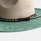 Chapeau Fedora Coton Bord Large Ruban Tressé La Boutique du Chapeau