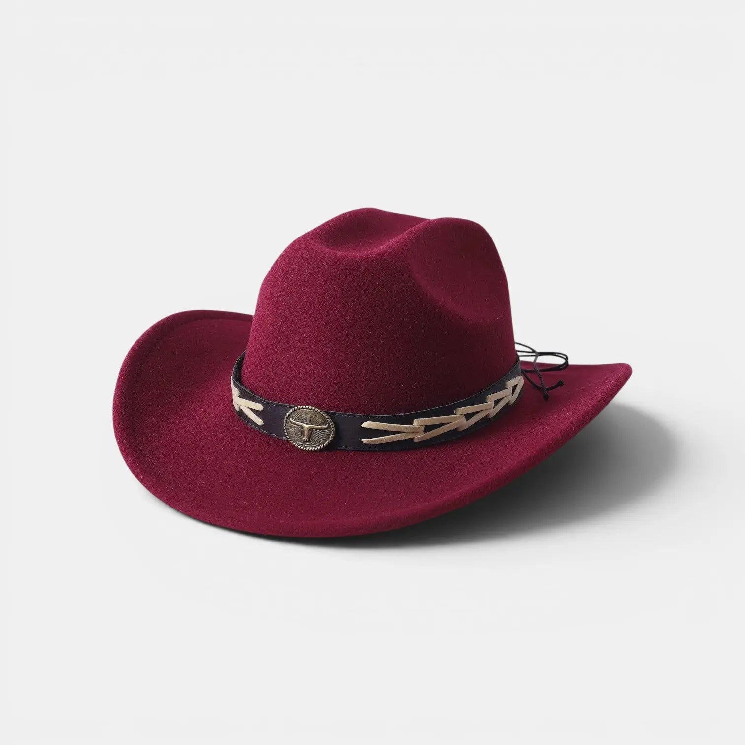 Chapeau Cowboy Feutre Bande Tressée Mixte La Boutique du Chapeau