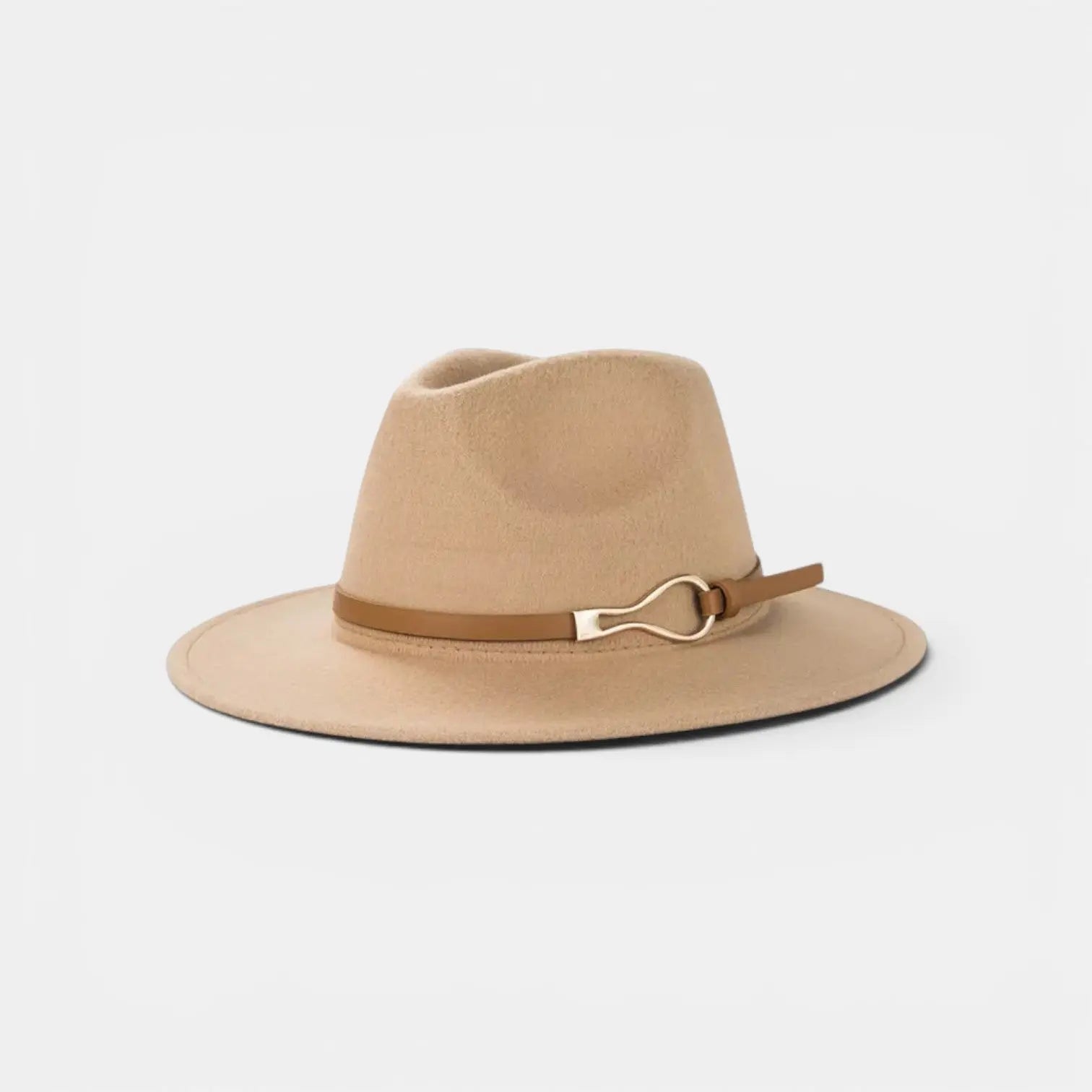 Chapeau Fedora Laine Bord Large avec Ceinture Cuir La Boutique du Chapeau