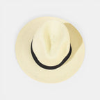 Chapeau Panama Paille Tressée Ruban Noir La Boutique du Chapeau
