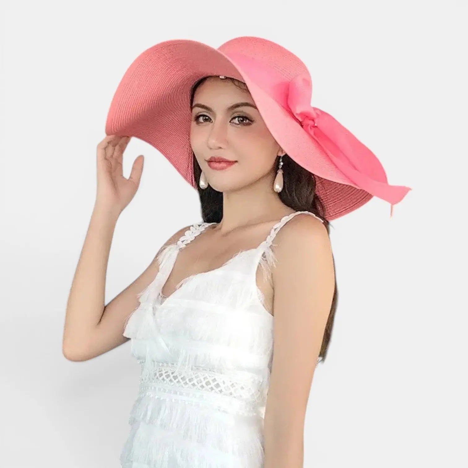Chapeau Paille Bord Large Noeud Femme La Boutique du Chapeau