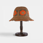 Bob Paille Crochet Fleurs Femme La Boutique du Chapeau