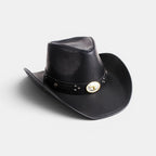 Chapeau Cowboy Cuir Véritable Motif Taureau Homme La Boutique du Chapeau